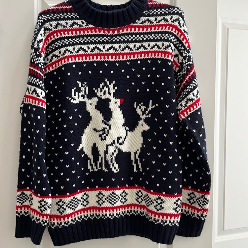Skedouche mens Christmas sweater size large